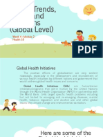 Health Trends, Issues and Concerns (Global Level)