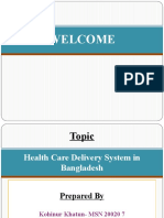 Health System Delivery in Bangladesh