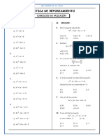 Ecuaciones de Segundo Grado para Tercero de Secundaria