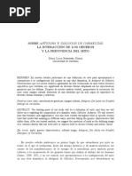 Sobre Antigona y Dialogos de Carmelitas La Interaccion de Los Generos y La Pervivencia Del Mito