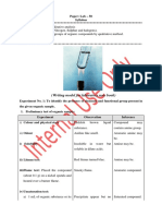 Writing Model For Laboratory Note Book