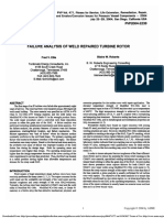 Failure Analysis of W e L D Repaired Turbine Rotor