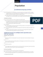 Chapter 34: Population: Suggested Answers To Individual and Group Activities