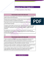 Polity Questions in UPSC Mains GS 1