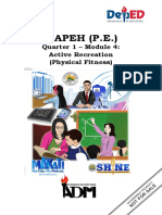 MAPEH (P.E.) : Quarter 1 - Module 4: Active Recreation (Physical Fitness)