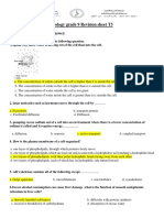 Biology Grade 9 t3 Revision Sheet With Answer Key