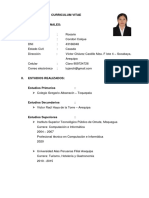 Curriculum Vitae Documentado 2022