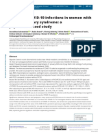 Increased COVID-19 Infections in Women With Polycystic Ovary Syndrome: A Population-Based Study