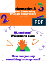 MATHEMATICS 8 - Triangle Congruence