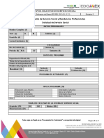 SGI - TecNM - A - XVIII - SOLICITUD DE SERVICIO SOCIAL