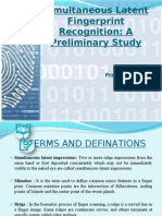 Simultaneous Latent Fingerprint Recognition: A Preliminary Study