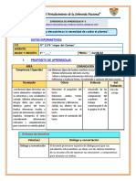 Sesion de Aprendizaje Comunicacion Miercoles 24 de Agosto