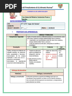 SESION DE APRENDIZAJE CIENCIA Y TECNOLOGIA JUEVES 18 Agosto