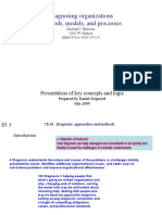 Diagnosing Organizations Methods, Models, and Processes: Presentation of Key Concepts and Logic