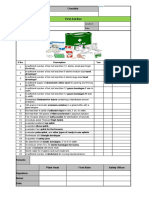 First Aid Box HSE Checklist