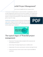 What Is Waterfall Project Management