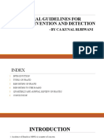 Rbi General Guidelines For Fraud Prevention and Detection: by Ca Kunal Rijhwani