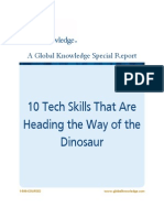 10 Tech Skills That Are Heading The Way of The Dinosaur: A Global Knowledge Special Report