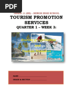 Tourism Promotion Services: Quarter 1 - Week 3