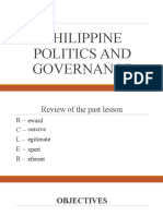 Philippine Politics and Governance