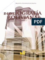 Bibliografía Boliviana 2018