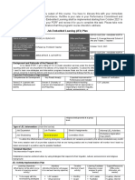 Job Embedded Learning Plan