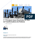 7 Principais Gases Dissolvidos No Óleo de Transformadores de Potência