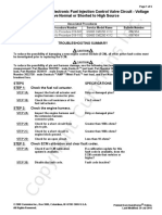 FAULT CODE 455 - Electronic Fuel Injection Control Valve Circuit - Voltage Above Normal or Shorted To High Source