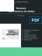 FP1 - 04 - Variáveis e Tipos de Dados