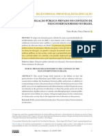 PERONI, Vera Marial Vidal. Relação Público Privado No Contexto Neoconservadorismo No Brasil