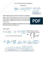 Suma y Resta de Expresiones Algebraicas 1