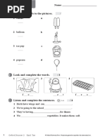 Unit 3 Test: Match The Words To The Pictures