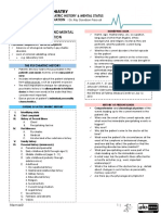 Psychiatric History - MSE