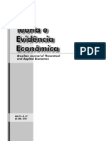 Teoria e Evidência Económica