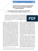 The Relationship Between Juvenile Psychopathic Traits, Delinquency and (Violent) Recidivism: A Meta-Analysis