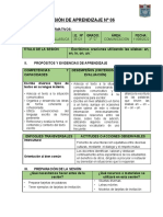 Sesión #06 Comunicación (Escribimos Oraciones Con Las Sílabas An, En, In, On, Un)