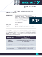 Circular 011 - 26 de Julio de 2022. Linea Mipymes Competitivas 2022