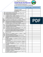 Lista de Cotejo Experiencia de Aprendizaje. Ejemplo