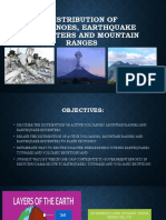 Distribution of VOLCANOES, EARTHQUAKE Epicenters AND MOUNTAIN