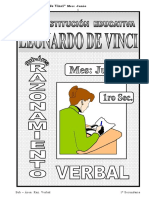 Razonamiento Verbal - 1ro - Junio