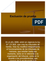 Exclusión de Prueba