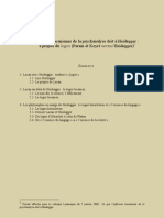 Ce Que L'inflexion Lacanienne de La Psychanalyse Doit À Heidegger