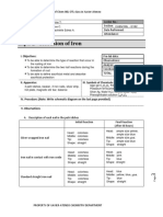 Lab Report 2 - Corrosion of Iron