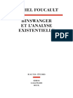 Foucault, Binswanger Et L'analyse Existentielle