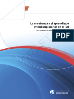 La Enseñanza y El Aprendizaje Interdisciplinarios en El PAI