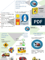 Triptico - Hojas de Seguridad