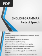 Parts of Speech (English)