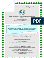 Distribution Des Anophèles Nili Et Anophèles Moucheti Au Sud Du Cameroun: Influence Des Facteurs Du Milieu