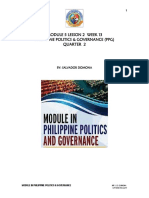 Module 5 Lesson 2 Week 13 Philippine Politics & Governance (PPG) Quarter 2