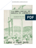  La Obra Social de Espana en America Sigfredo Hillers de Luque